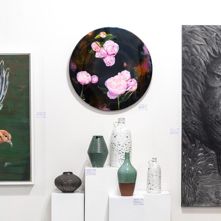 Ceramics by Mike Hooton and artwork by Flora Tondo
